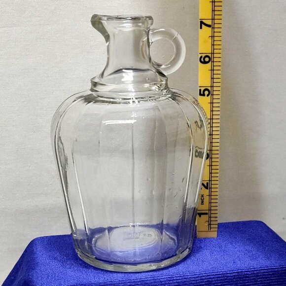 White House Pure Apple Cider Vinegar Glass Jug 1Qt Ribbed Design Vintage 1920 - Picture 9 of 10